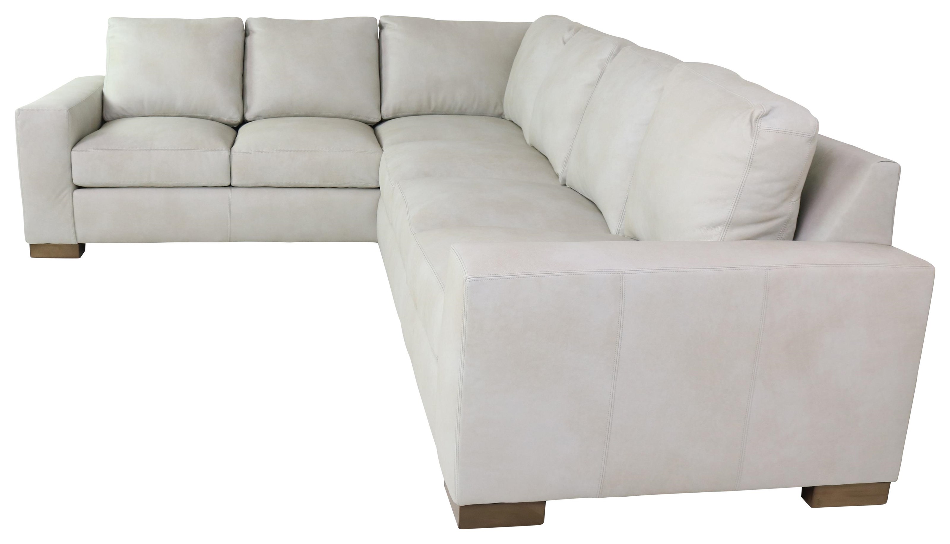 Custom store leather sectional